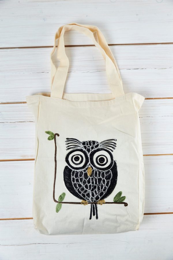 Aghabani Einkaufsbeutel Happy Owl - unser Bestseller aus Syrien!